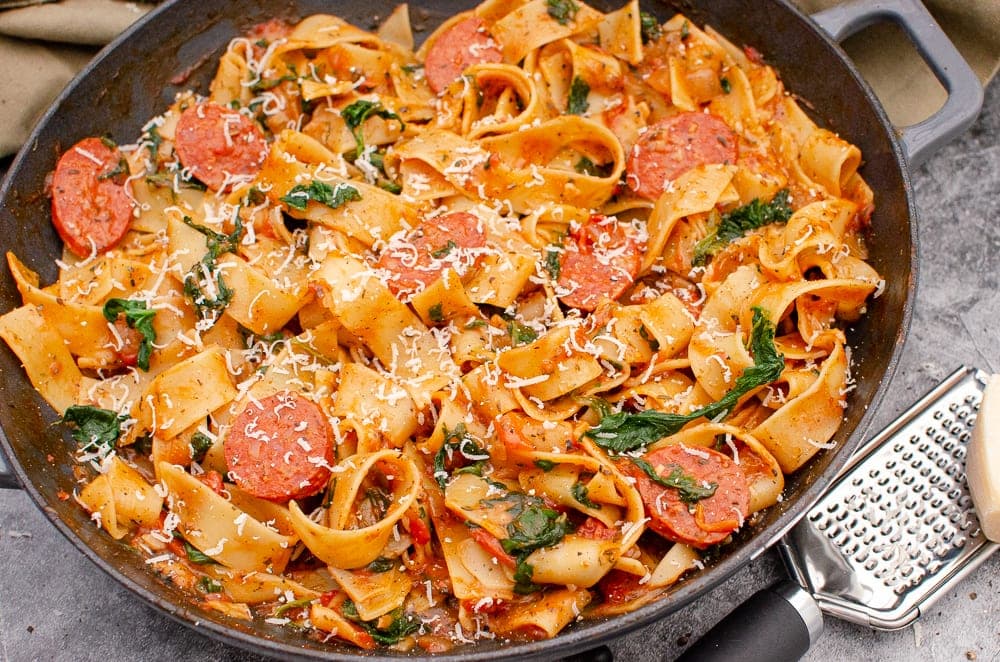 BLOG: Gourmet on a Budget: Smoky Chorizo Tomato Pasta
